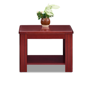 慧采云 办公家具沙发茶几实木贴皮油漆方茶几木质双层角几60*60*45cm 方茶几W600*D600*H450mm