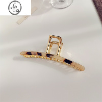 JiMi时尚气质韩版金属发夹后脑勺盘发抓夹子头饰女简约百搭鲨鱼夹发卡