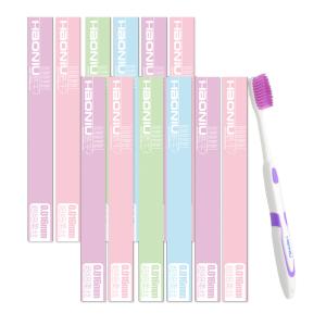 HAONIU皓牛超细柔韧牙刷软毛 12支特惠家庭装牙刷