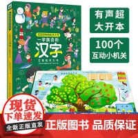 一学就会的汉字立体机关大书3d翻翻书儿童启蒙益智绘本3一6岁识字礼品书机关漫画书精装硬壳识字玩具书识字大王学习小学生硬壳