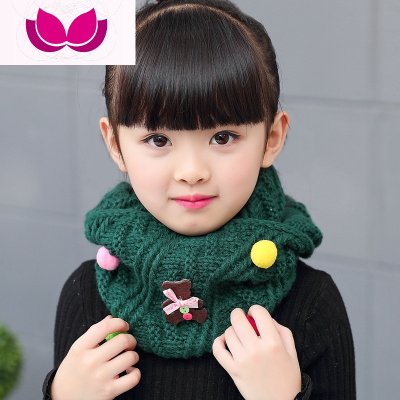 韩版秋冬可爱儿童围巾宝宝冬季保暖毛线脖套公主男童女童婴儿围脖