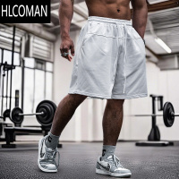 HLCOMAN运动短裤男宽松户外休闲简约百搭棉质健身美式五分裤