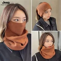 JEEP吉普围脖女冬季护颈脖套保暖面罩女款围巾冬天骑行防风口罩