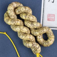 厂家直销猪大肠菩提108颗佛珠星月菩提子文玩学生盘玩鸡油黄老料