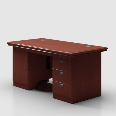 臻远 ZY-BGZ-21 办公桌木质贴皮油漆办公桌经理桌1.4米