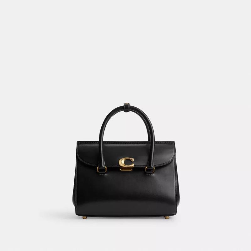 COACH /蔻驰女款流行通用包优雅精致光面皮革手提包斜挎包单肩包