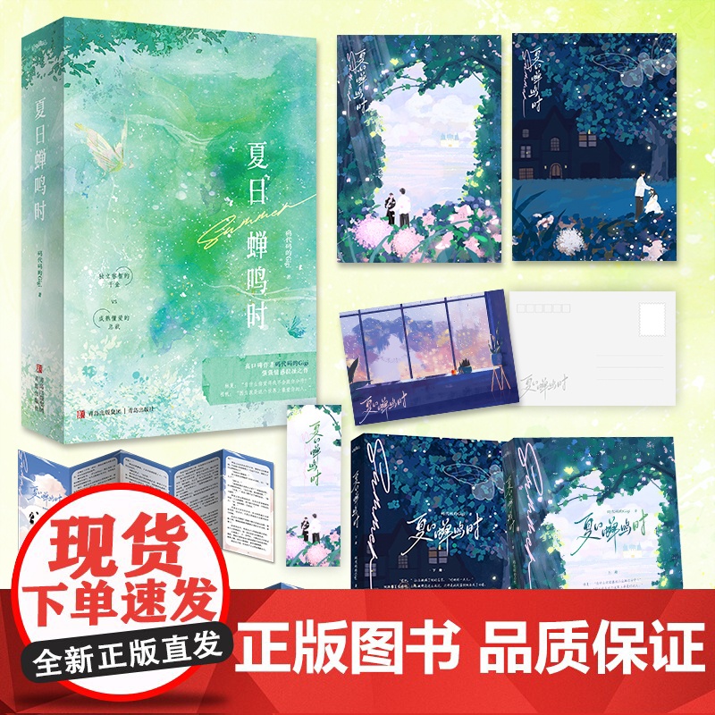 夏日蝉鸣时 全2册 码代码的Gigi著 独立睿智的千金vs 成熟懂爱的总裁 新增番外 双强情感拉扯 青春小说实体书 新视