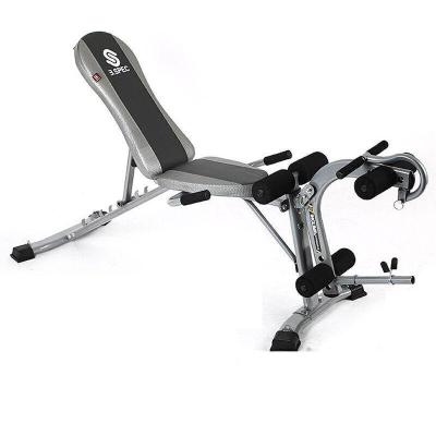 室内哑铃凳家用多功能哑铃凳仰卧起坐健身收腹肌板健身器材 银灰 114*43*17CM
