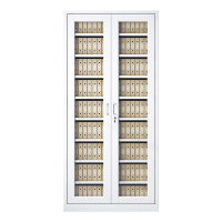 正斌凭证柜会计收纳柜财务档案柜资料柜加厚文件柜办公室带锁铁皮柜通玻柜九层