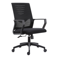 翌嘉 YJ-20094 办公椅人体工学椅会议椅 黑色转椅
