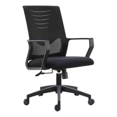 翌嘉 YJ-20094 办公椅人体工学椅会议椅 黑色转椅