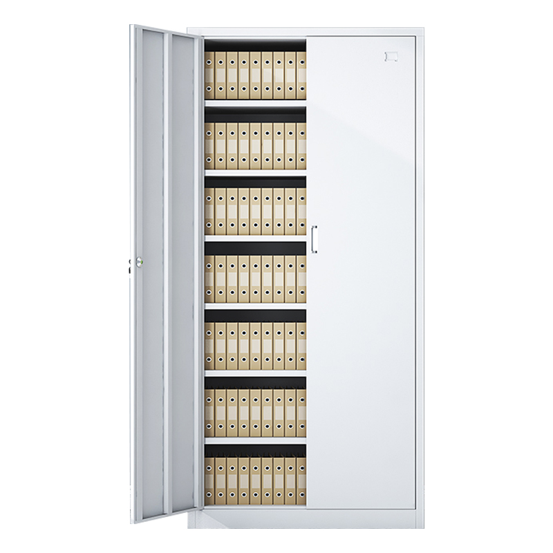 湘渭收纳柜财务档案柜资料柜加厚文件柜办公室带锁铁皮柜凭证柜七层