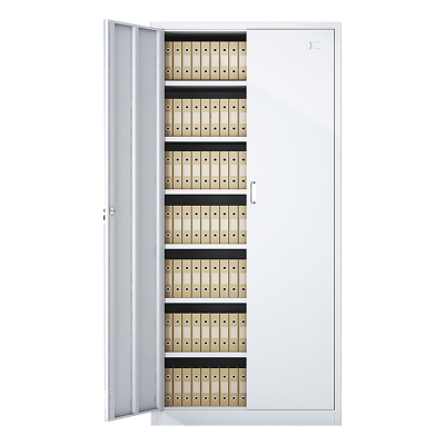 湘渭收纳柜财务档案柜资料柜加厚文件柜办公室带锁铁皮柜凭证柜七层