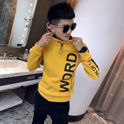 珂卡慕(KEKAMU)快手抖音网红半高领卫衣男春季2020新款潮流上衣服发型师潮牌外套