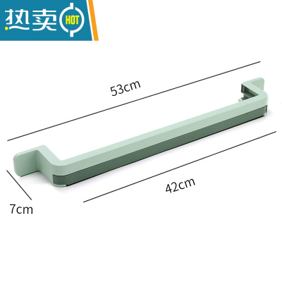 敬平拖鞋架浴室卫生间鞋架沥水壁挂式收纳器免打孔进门口鞋子置物架 青绿色(可放四双/自由伸缩) 2层浴室置物架