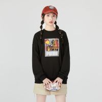 彪马(PUMA)女新款新款印花圆领套头衫宽松透气休闲运动卫衣538779-48 ZP