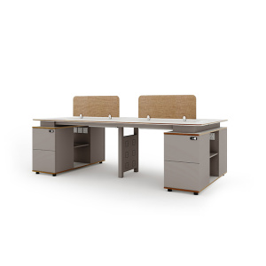 匡大现代板式办公桌四人位简约办公桌2.4米多人位办公桌WTC4-2412