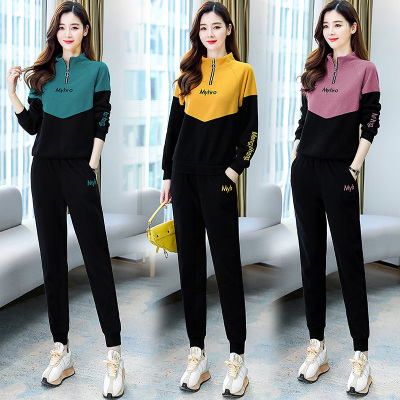 运动休闲套装女2020年春装新款气质女神范时尚洋气高端早春两件套