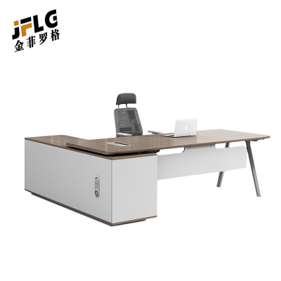 苏宁 金菲罗格 办公家具 简约时尚主管老板办公桌经理桌