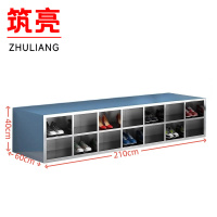 筑亮 不锈钢鞋柜 双面28格 个