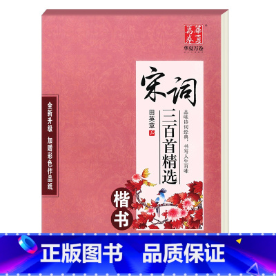 宋词三百首精选楷书 [正版]田英章钢笔楷书字帖7000常用字成人正楷硬笔书法楷体大气练字成年男女生字体漂亮大学生初学者速