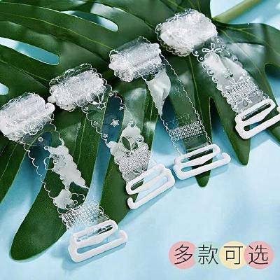 透明隐形肩带内衣带子胸罩文胸外露性感F滑一字领无痕女夏季百搭诺妮梦