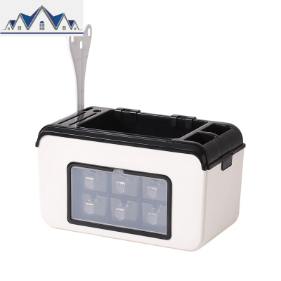 厨房调料盒置物架家用组合酱油醋瓶罐刀架收纳盒多功能收纳架套装 三维工匠