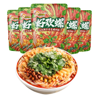 好欢螺香菜油泼辣子螺蛳粉265g*6袋柳州特产螺丝粉方便速食酸辣粉速食米粉