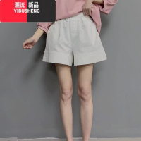 YIBUSHENG短裤女2024新款宽松休闲裤阔腿裤运动女士季薄款裤子大码胖mm