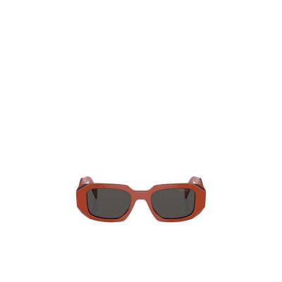 普拉达(PRADA)女士徽标太阳镜时尚百搭配镜腿可调节潮流休闲镜片 黑色