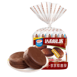 达利园巧克力派早餐食品小面包夹心蛋糕点心零食260g*1袋