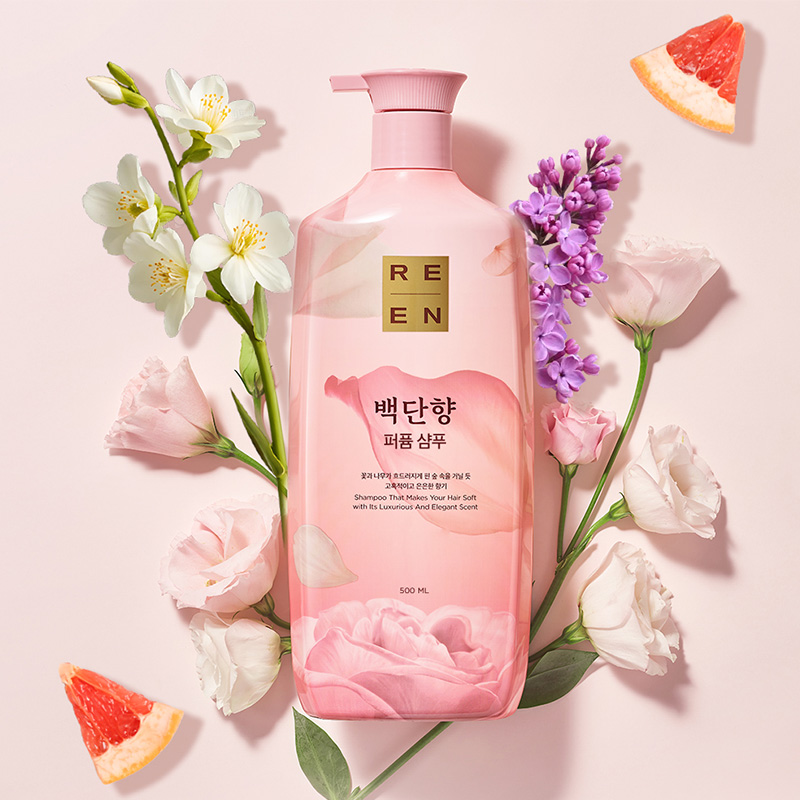 睿嫣 馥郁白檀香洗发水500ml 改善毛躁 柔顺发丝 持久留香