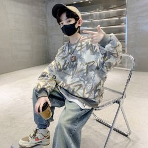 儿童装男童春装卫衣2026新款春秋款男孩洋气上衣中大童打底衫