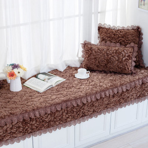 汐岩飘窗垫北欧风窗台垫公主卧室装饰飘窗毯ins飘窗榻榻米阳台垫子厚和室门/窗