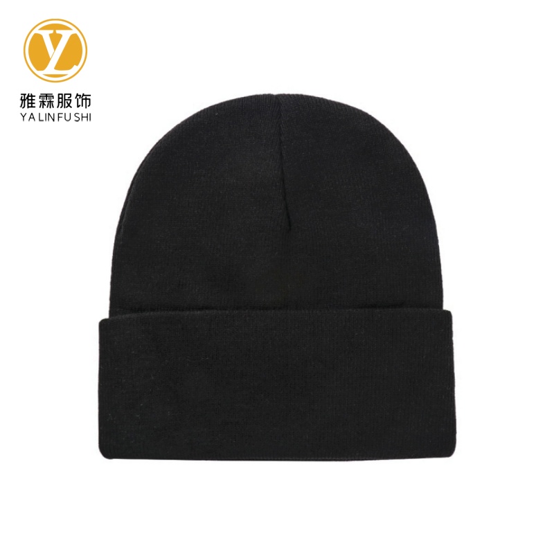 雅霖服 纯色保暖针织帽YLF-FHM004 顶