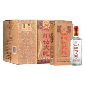 剑南春 绵竹牌52度盒装纯粮经典绵竹大曲500ml*6瓶