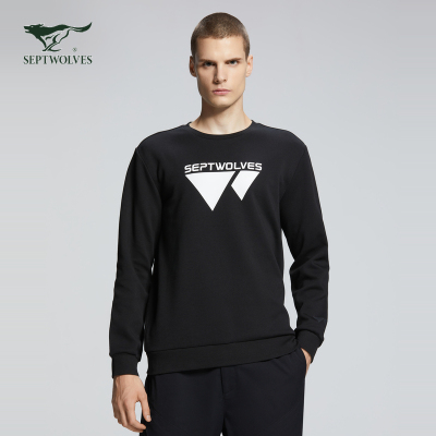septwolves七匹狼七匹狼运动圆领套头卫衣1h1h1a50603081-26493