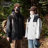 吉普冲锋衣男款外套三合一2025新款春季户外防风情侣夹克男装春秋