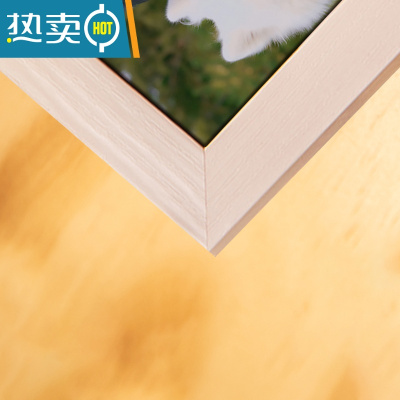 敬平diy相框挂墙拍立得打印洗照片情侣定制拼图生日礼物实木框架摆台 白色实木 相框[43*62cm]+60张3寸照片+精