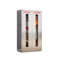 风雷动不锈钢防暴器械装备柜应急物资工具柜安保反恐盾牌柜警务室防爆柜304加厚材质1800*1000*450应急物资柜