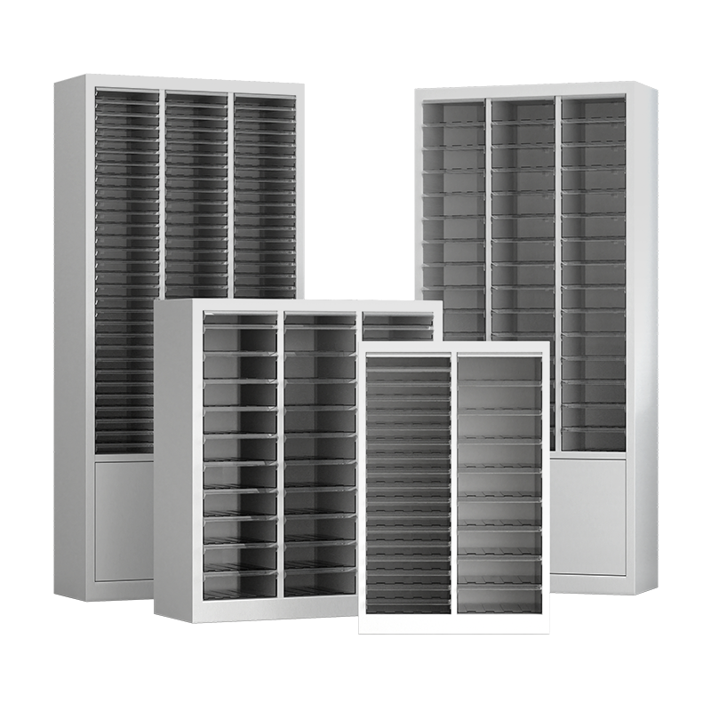 易企采 36抽铁皮文件柜办公室塑料抽屉式多层a4资料收纳柜合同凭证档案票据柜