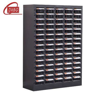 DXBG文件柜零件整理柜抽屉式铁皮柜文件柜75抽透明小号抽屉无门加厚款