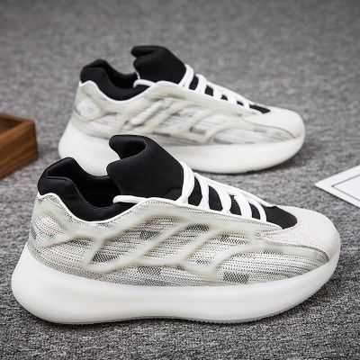 珂卡慕(KEKAMU)2020新款男鞋运动休闲跑步鞋男士潮流男士夜光老爹鞋