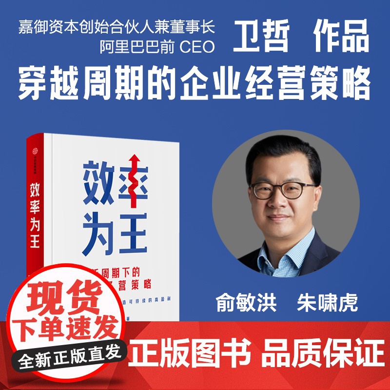效率为王 阿里巴巴前CEO卫哲作品 新周期下的企业经营策略 降低成本 提高效率 卫哲著 中信正版