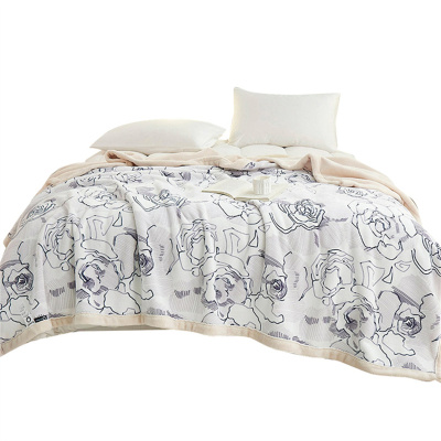 伊伊爱 欧棉绒双面加厚绒印花毛毯