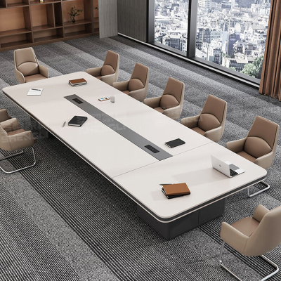 办公长条桌会议桌会议室桌椅组合家具大型员工培训桌