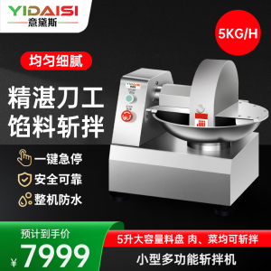 意黛斯(YIDAISI)台式斩拌机商用 自动高速绞肉碎肉切丁小型多功能斩拌机YDS-NU-350
