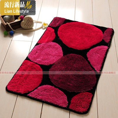 进地垫入户口地毯垫厨房家用床边卫生间浴室吸水脚垫防滑垫 三维工匠