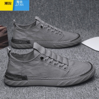 聚范透气冰丝老北京布鞋男鞋2024春季新款休闲鞋帆布透气开车工作板鞋