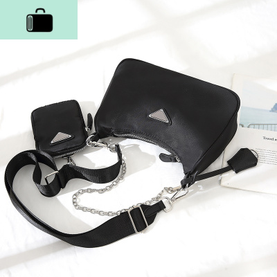 ins超火 三合一包2020新款百搭小众腋下包包女链条单肩斜挎包帆布NEW LAKE女士单肩包